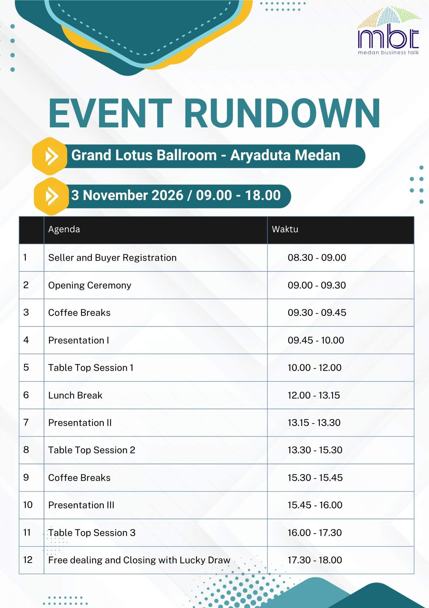 Event Detail 03 November 2026